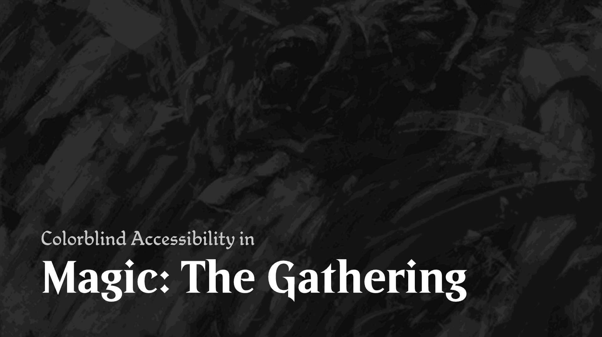 Colorblind Accessibility in Magic: The Gathering